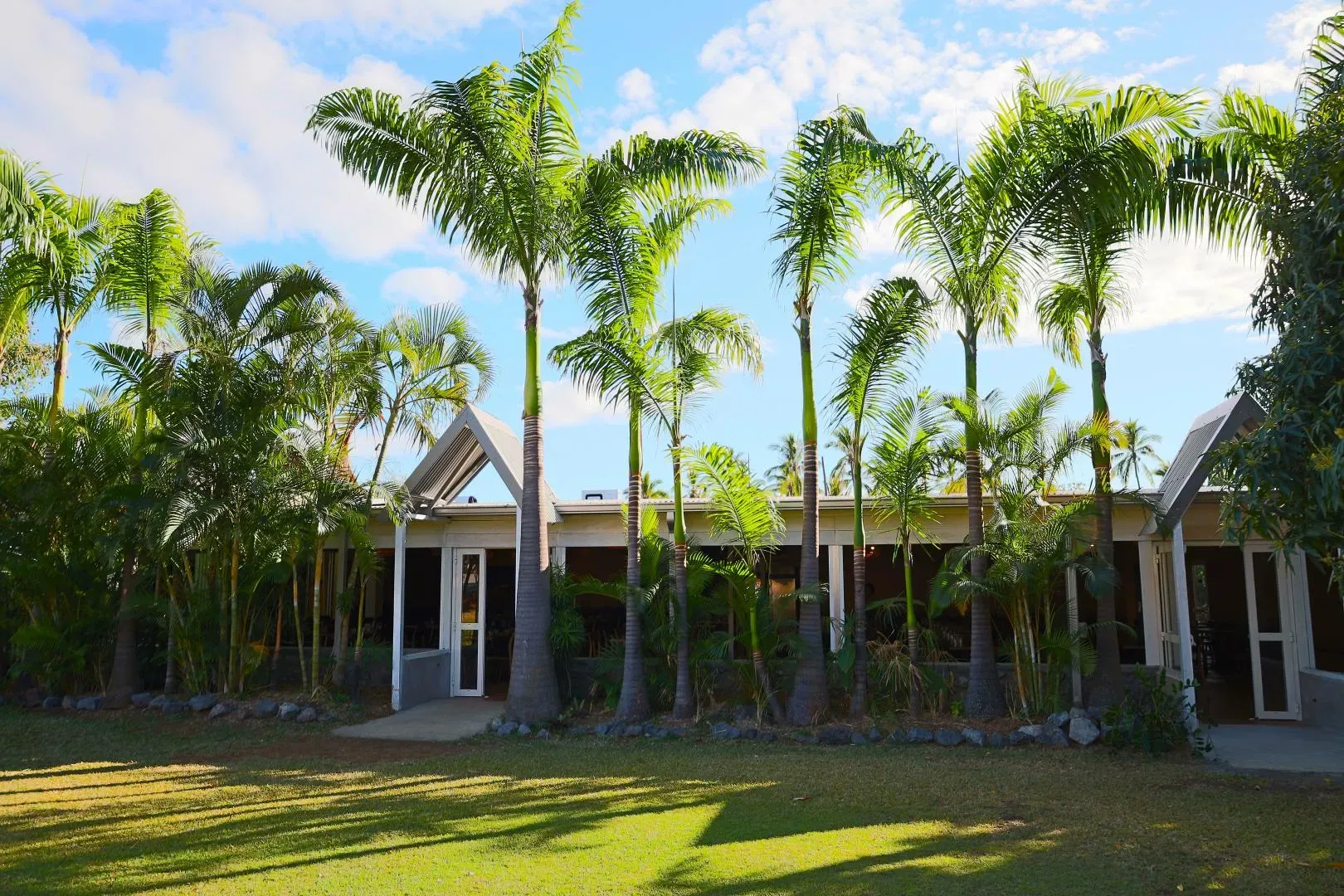 Le jardin tropical du restaurant